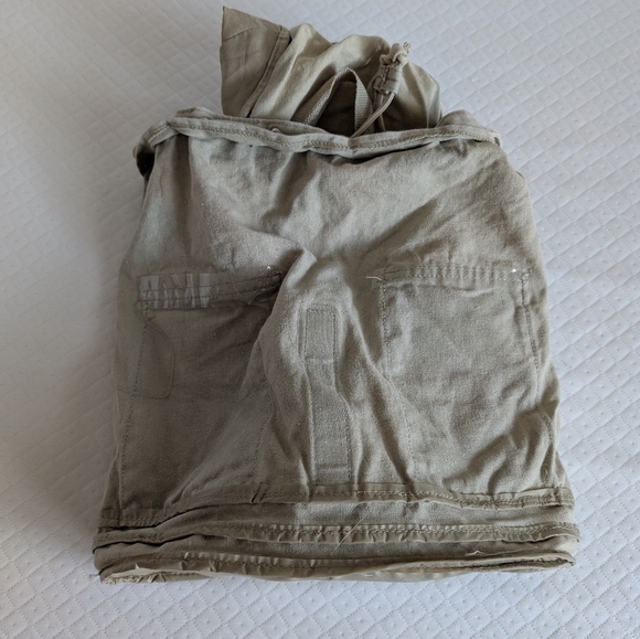 Vintage Disney Winnie The Pooh Beige Canvas Backpack, pockets drawstring Y2K - Picture 4 of 15